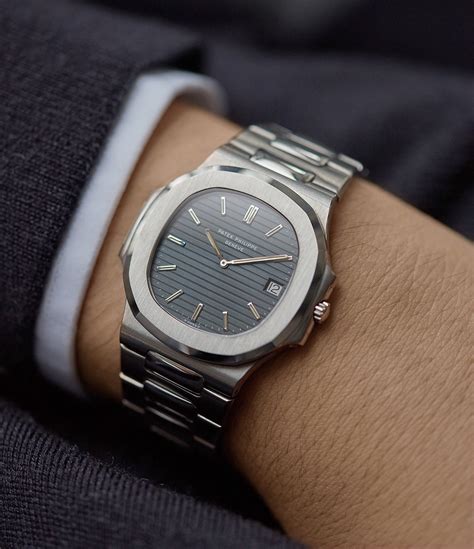 patek nautilus wrist|patek philippe nautilus.